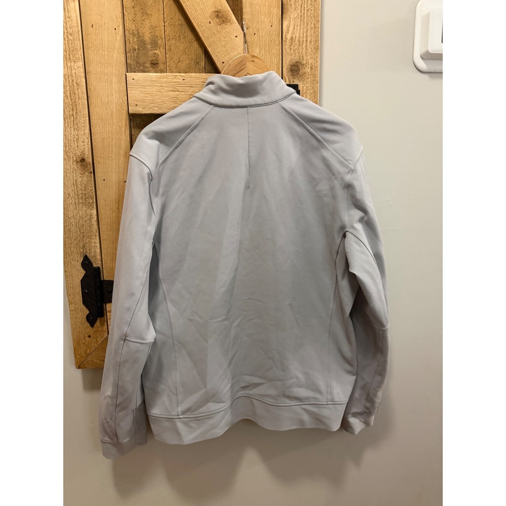 Lululemon Sojourn Jacket Mens XL Light Grey Full Zip Luxtreme Mock Neck M3416S - Picture 4 of 5